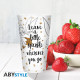 DISNEY - Verre XXL - 400 ml - Clochette Dorée - Paillettes x2