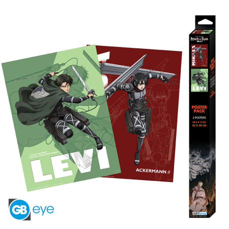 ATTACK ON TITAN - Set 2 Posters Chibi 52x38 - Chibi set 1 x4*