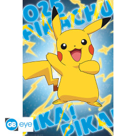 POKEMON - Poster Maxi 91,5x61 Effet Métal - Pikachu*
