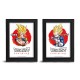 Dragon Ball Z - Cadres Kraft Noir - Asst "Super Saiyan" Asian Art x20