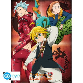 THE SEVEN DEADLY SINS - Poster Chibi 52x38 - Ban, King & Meliodas*