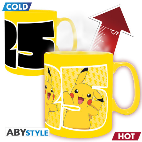 POKEMON - Mug Heat Change - 460 ml - Pikachu 25 - CB box x2 DT*