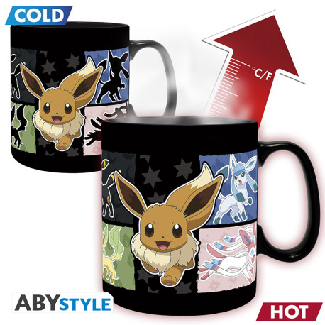 POKEMON - Mug Heat Change - 460 ml - Évoli - boîte carton x2
