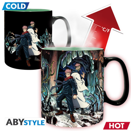 JUJUTSU KAISEN - Mug Heat Change - 460ml- Itadori&Sukuna -cardx2