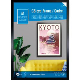 GBEYE - Cadre MDF Noir FSC ®- A1 - 59.4 x 84.1 cm - X2