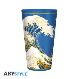 HOKUSAI - Premium Large Glass - 400ml - Great Wave x2