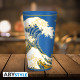 HOKUSAI - Premium Large Glass - 400ml - Great Wave x2