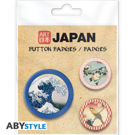HOKUSAI - Pack de Badges - Collection X4