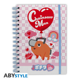 CHAINSAW MAN - Cahier A5 Spirale "Pochita" X4