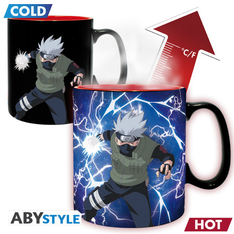 NARUTO SHIPPUDEN - Mug HeatChange -460ml- Kakashi/Itachi -cardx2 DT
