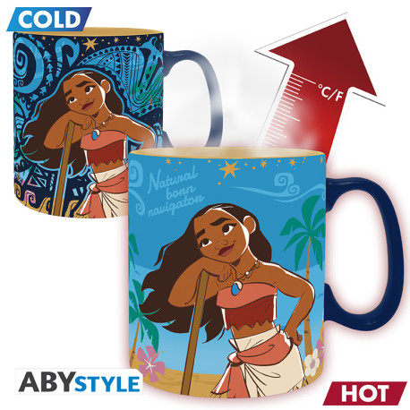 DISNEY - Mug Heat Change - 460 ml - Moana & friends