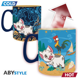DISNEY - Mug Heat Change - 460 ml - Moana & friends