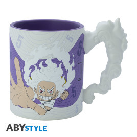 ONE PIECE - Mug 3D anse - Luffy Gear 5th x2