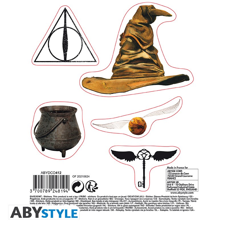 HARRY POTTER - Stickers - 16x11cm/ 2 sheets - Magical Objects