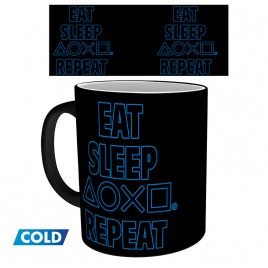 PLAYSTATION - Mug Heat Change - 320 ml - Eat Sleep Repeat