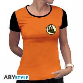 DRAGON BALL - Tshirt "Kame Symbol" femme MC orange - premium
