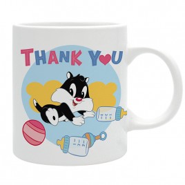 Looney Tunes - Mug 320ml - "THANK YOU with all my heart" x2