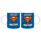 Superman - Mug 320ml - L'AUTHENTIQUE "S" MAÎTRE x2