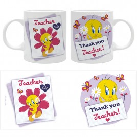 Looney Tunes - Mug 320ml - "THANK YOU TEACHER" x2