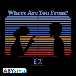 E.T. - Tshirt "Where are you from" homme MC black - basic