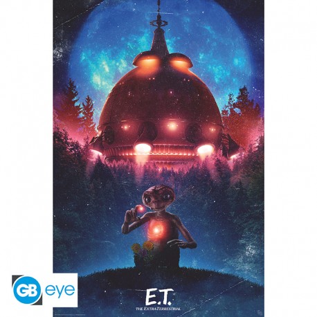 E.T. - Poster «Vaisseau» roulé filmé (91.5x61)
