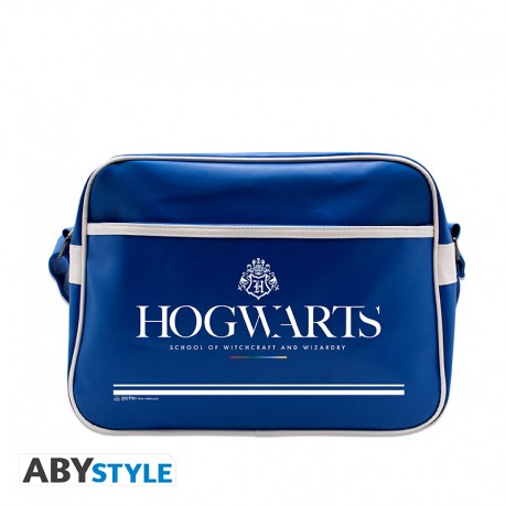 HARRY POTTER - Sac Besace bleu Hogwarts - Vinyle