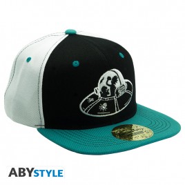RICK AND MORTY - Casquette snapback- Noir & Bleu - Vaisseau*