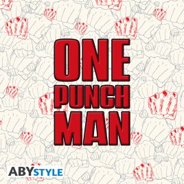ONE PUNCH MAN - Casquette snapback- Beige & Rouge - Poings