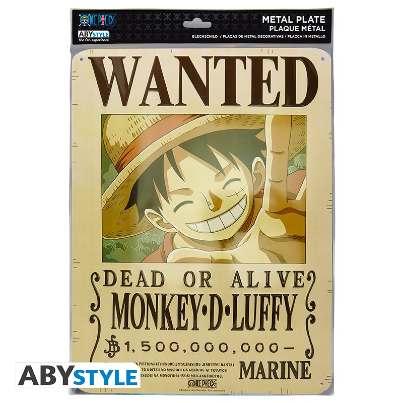 One Piece - Framed Manga TV Poster (Wanted: Monkey D. Luffy) (Size