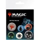 MAGIC THE GATHERING - Pack de Badges - Symboles de Mana X4