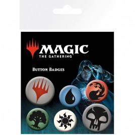 MAGIC THE GATHERING - Badge Pack – Mana Symbols X4