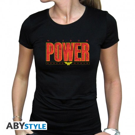 DC COMICS - Tshirt "Wonder Woman Power" woman SS black - basic