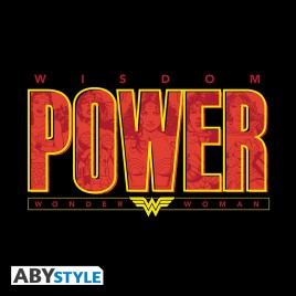 DC COMICS - Tshirt "Wonder Woman Power" femme MC noir - basic