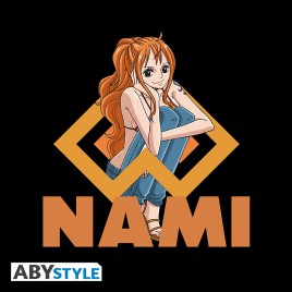ONE PIECE - Tshirt "Nami" man SS Black - basic
