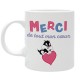 Looney Tunes - Mug 320ml - "MERCI DE TOUT MON CŒUR" x2
