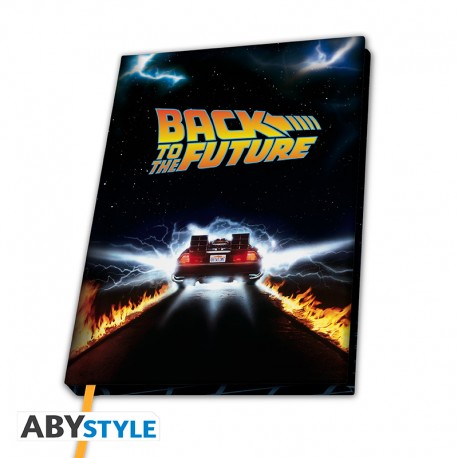 RETOUR VERS LE FUTUR - Cahier A5 "DeLorean" X4