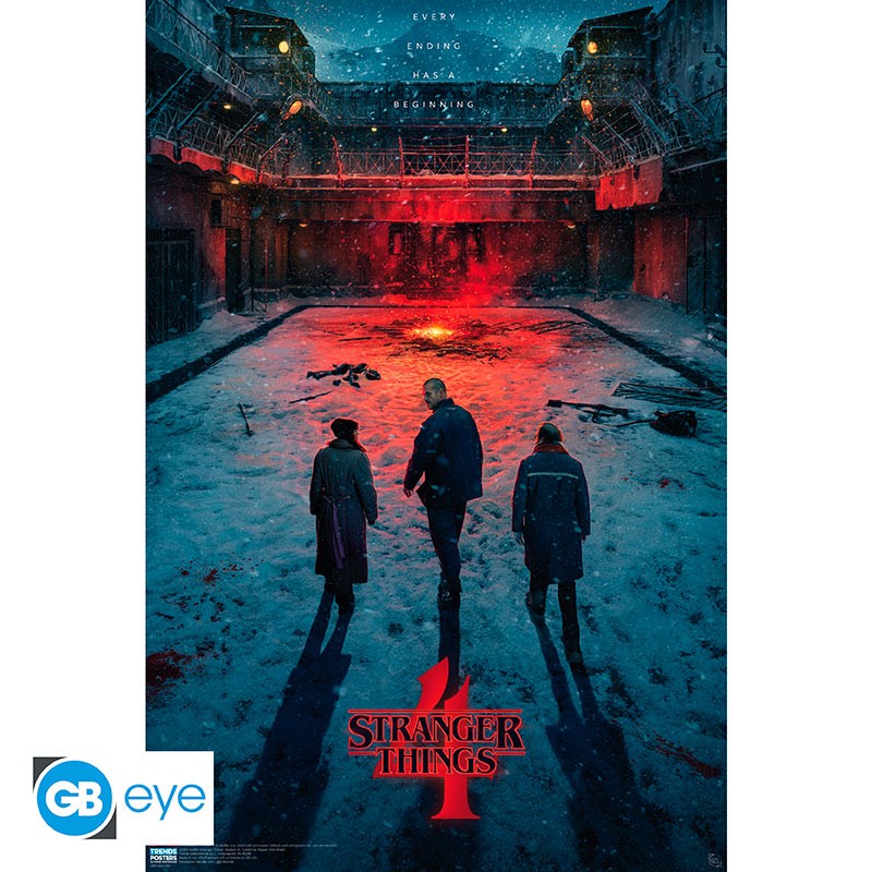 STRANGER THINGS S4 Poster Russian Teaser Roul Film 91 5x61 Abysse Corp