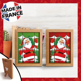 Santa Claus - Kraft Frame Assortment - X-MAS x20