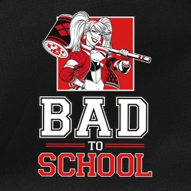 DC Comics - Sac à dos - "Harley Quinn" - BAD TO SCHOOL