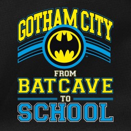 Batman - Backpack - "BATCAVE TO SCHOOL"