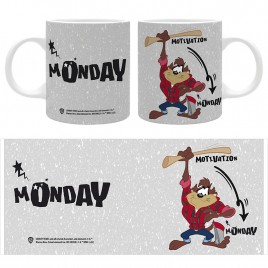 Looney Tunes - Mug 320ml - "MONDAY...MOTIVATION" x2