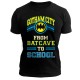 Batman - Man Black tshirt "BATCAVE TO SCHOOL"