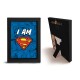 SUPERMAN - Cadre Kraft Noir 15*20 - Family&Friends - I AM SUPERMAN x8