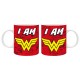 Wonder Woman - Mug 320ml - Family&Friends - I AM WONDERWAN x2