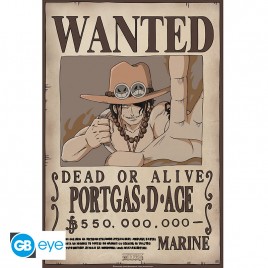 ONE PIECE - Poster "Wanted Ace" (52x35)