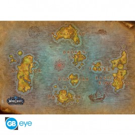 WORLD OF WARCRAFT - Poster "Carte" roulé filmé (91.5x61)