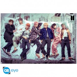 BTS - Poster "Groupe Lit" roulé filmé (91.5x61)