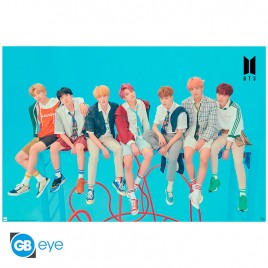 BTS - Poster "Groupe Bleu" roulé filmé (91.5x61)