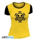 ONE PIECE - Tshirt "Trafalgar Law" femme MC jaune - premium