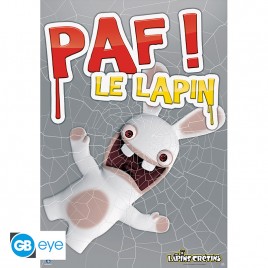 LAPINS CRETINS - Poster "Paf! Le lapin" roulé filmé (98x68)